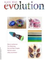 Product Description: Volume 7, Issue 1</br></br>Glass Bead Evolutionis a magazine created by beadmakers for beadmakers and is inclusive of other mediums. Every issue features a complementary medium while maintaining an emphasis on glass.</br></br>Glass Bead Evolutionprovides its readership robust content that includes insight into artists' private worlds, tours of fascinating venues, tips and techniques for both glass and complementary mediums, a showcase of exquisite work, and reviews of tools, materials, tutorials, and books.</br></br>Contents:</br></br>Artist SpotLight Marcy Lamberson</br></br>Gathering 2019-Top Hats, Tiaras, and Tam O’Shanters</br></br>Tutorial-All Stacked up</br></br>The Fifth Gathering -The Crash of Metal and Glass</br></br>Business Tips-Selling Outside the Box</br></br>Chapter Challenge- Fire and Rain</br></br>33pages</br> Glass Bead Evolution Volume 7 Issue 1