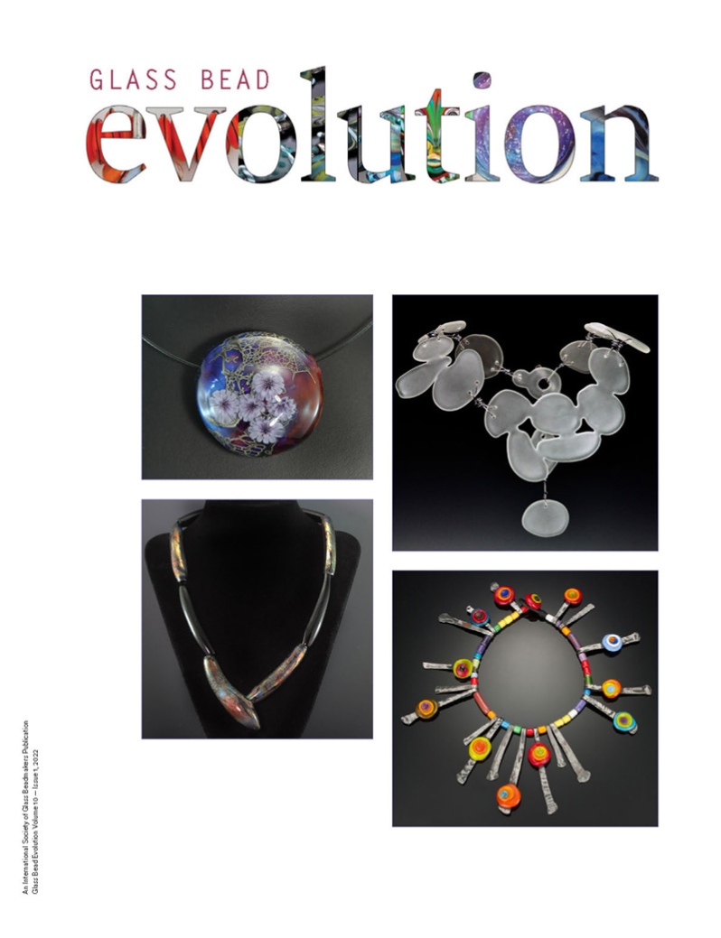 Product Description: Glass Bead Evolution is a magazine created by beadmakers for beadmakers and is inclusive of other mediums.</br>Glass Bead Evolution provides its readership robust content that includes insight into artists' private worlds, tours of fascinating venues, tips and techniques for both glass and complementary mediums, a showcase of exquisite work, and reviews of tools, materials, tutorials, and books.</br></br>In This Issue: 10.1</br></br>Artist Spotlights</br></br>Bronwen Heilman: Sustainable Mad Science</br></br>Ikuyo Yamanaka: The Global Pull of Glass</br></br>Special Feature</br></br>The Hidden Power of Repetition</br></br>From the Road</br></br>Risk & Reward: A Pandemic Road Trip to New Orleans</br></br>Studio Tour</br></br>Kokomo Opalescent Glass Factory</br></br>Art Partner</br></br>Glass Art Society: Connecting with Brandi Clark</br></br>Reviews</br></br>The Ultimate Twistorial by Corina Tettinger</br></br>How to Make Micro-Mosaic by Studio TAC Creative</br></br>Tutorials</br></br>Blowing a Hollow Tube Bead</br></br>Stringer Secrets and the Sweet Spot</br></br>Memorial Beads: Creating Glass Memories</br></br>More</br></br>Spring Chapter Showcase</br></br>Arizona Society of Glass Beadmakers: Getting to Know the ASGB</br></br>Merging Creativity, Gathering XVI</br></br>Social Glass with Patty Lakinsmith</br></br>97 Pages</br> Glass Bead Evolution Volume 10 Issue 1