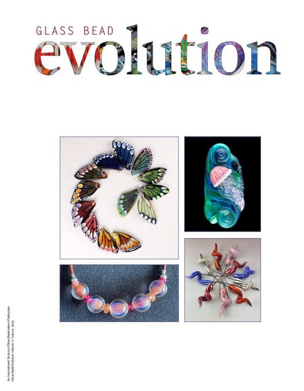 Product Description: Glass Bead Evolution Volume 11, Issue 2</br></br>Glass Bead Evolutionis a magazine created by beadmakers for beadmakers and is inclusive of other mediums.</br></br>Glass Bead Evolutionprovides its readership robust content that includes insight into artists' private worlds, tours of fascinating venues, tips and techniques for both glass and complementary mediums, a showcase of exquisite work, and reviews of tools, materials, tutorials, and books.</br> Glass Bead Evolution Volume 11 Issue 2