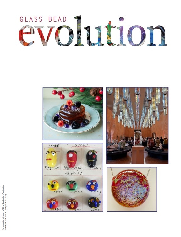 Product Description: Glass Bead Evolutionis a magazine created by beadmakers for beadmakers and is inclusive of other mediums.</br></br>Glass Bead Evolutionprovides its readership robust content that includes insight into artists' private worlds, tours of fascinating venues, tips and techniques for both glass and complementary mediums, a showcase of exquisite work, and reviews of tools, materials, tutorials, and books.</br> Glass Bead Evolution Volume 13 Issue 4